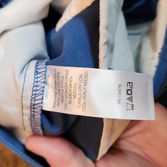 Vineyard Vines by Shep & Ian Blue Cotton Pants - Picture 4 of 6